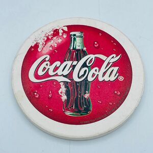 Vintage Coca Cola Cork Backed Round Ceramic Coaster 2000